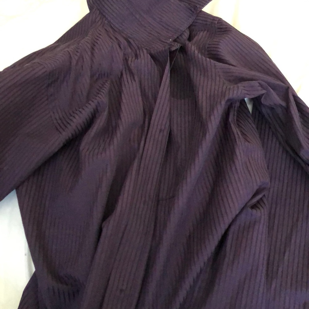 Strauss purple button shirt size large